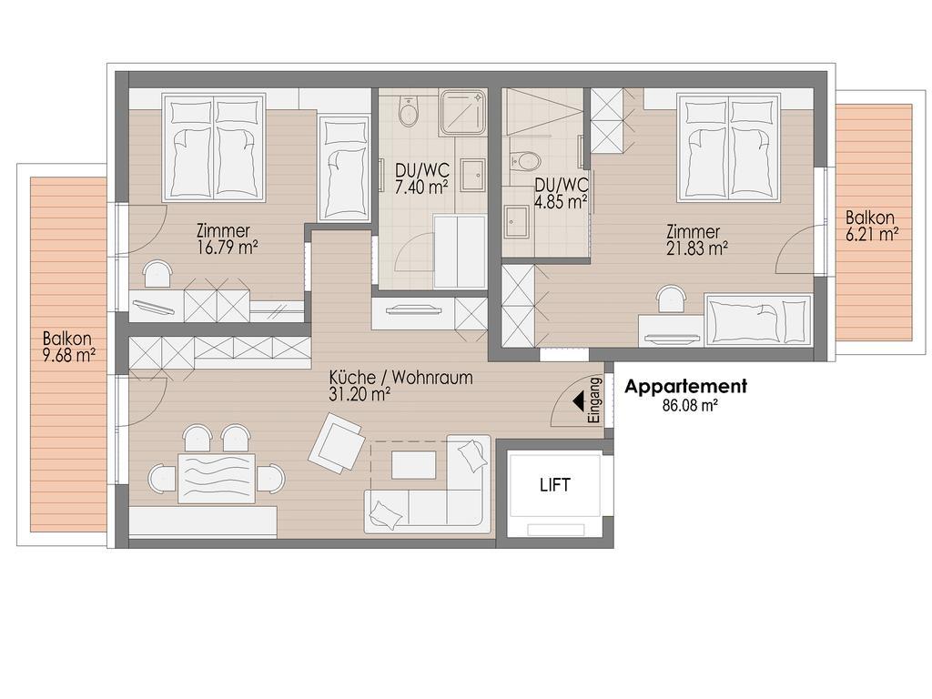 Lux Appartements Ischgl Rum bild